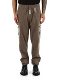 TORTORA | Pantalone cargo modello jogger in velluto TORTORA | Pantalone cargo modello jogger in velluto