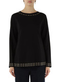 NERO | T-shirt manica lunga in jersey punto Milano NERO | T-shirt manica lunga in jersey punto Milano