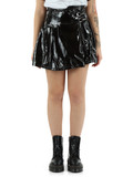 NERO | Mini gonna a pieghe effetto vinile NERO | Mini gonna a pieghe effetto vinile