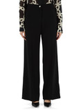 NERO | Pantalone gamba larga in crepe stretch NERO | Pantalone gamba larga in crepe stretch