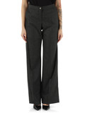 GRIGIO SCURO | Pantalone gamba larga in lana e viscosa GRIGIO SCURO | Pantalone gamba larga in lana e viscosa