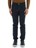 BLU | Pantalone cinque tasche JOHN slim fit in velluto a costine