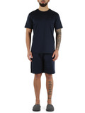 BLU | Pigiama in cotone Deluxe composto da t-shirt e pantaloncini