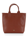 CUOIO | Borsa shopper media effetto martellato