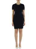 BLU | Abito corto sagomato in misto viscosa