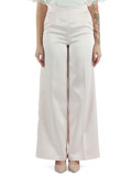 ROSA CHIARO | Pantalone gamba larga in misto viscosa