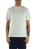 WEISS | Baumwoll-T-Shirt mit Logo-Patch auf der Vorderseite