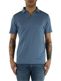 BLU CHIARO | Polo in misto cotone e seta NEW HELGO