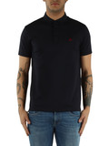 Dunkelblau | MEZZOLA 02 Poloshirt aus Baumwoll-Seiden-Mischung