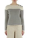 BEIGE | Maglia in misto cotone QUADRO