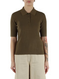 VERDE MILITARE | STUDIO: Polo in maglia di misto viscosa OSCURI