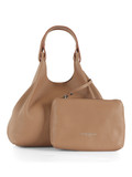 Tonfarbe | DUA Small Handtasche aus genarbtem Leder