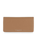 MARRONE CHIARO | Portafoglio in pelle martellata con scritta logo