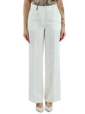 PANNA | Pantalone gamba larga in lino e viscosa