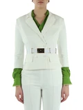 OFF WHITE | Giacca in tessuto tecnico con cintura