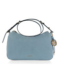 AZURBLAU | NOLITA Medium Schultertasche aus Nubukleder