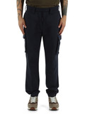 BLU SCURO | Pantalone sportivo cargo regular fit