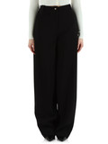 NERO | Pantalone oversize in crepe