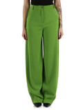 VERDE | Pantalone oversize in crepe