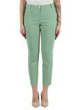 VERDE | Pantalone in lino e viscosa stretch BELLO