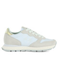 BIANCO | Sneakers in pelle e tessuto ALLY GOLD SILVER