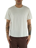 PANNA | T-shirt in cotone fiammato con ricamo logo