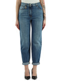 BLAU | Fünf-Taschen-Jeanshose in Ei-Form