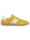 GIALLO | Sneakers in pelle con patch logo