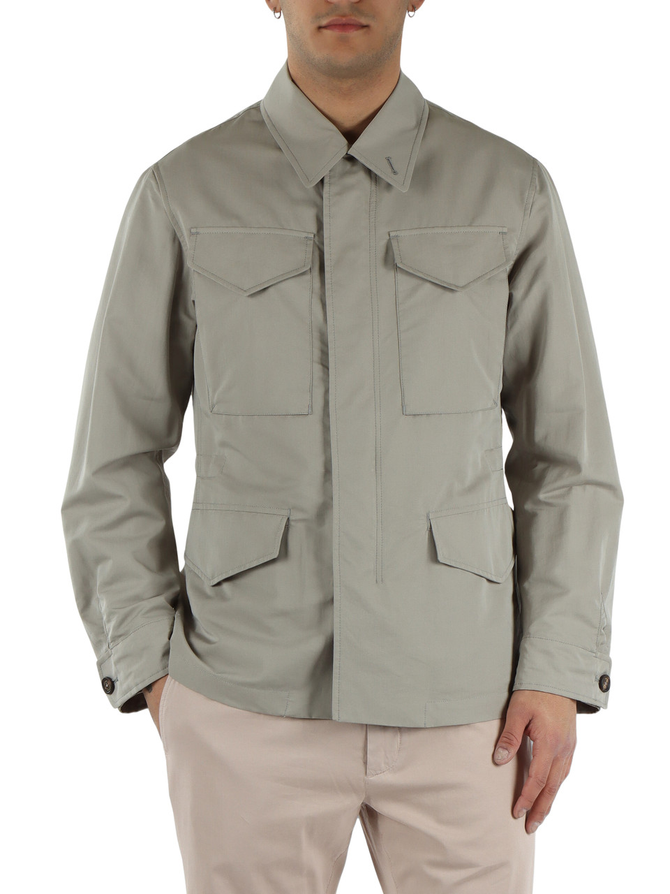 SALVIA | Giacca sahariana in cotone e seta