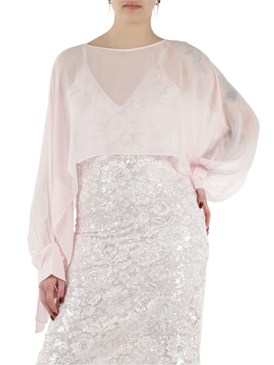 ROSA | Schultertuch aus Viskose-Georgette