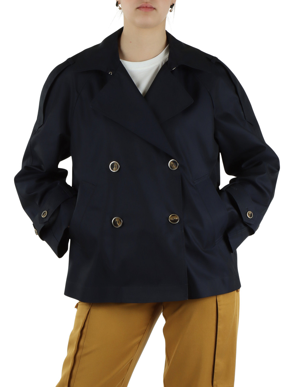 BLU SCURO | Caban in misto cotone