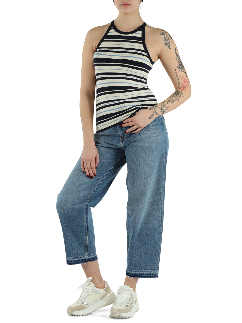 BLU | Top in cotone a costine COPACABANA