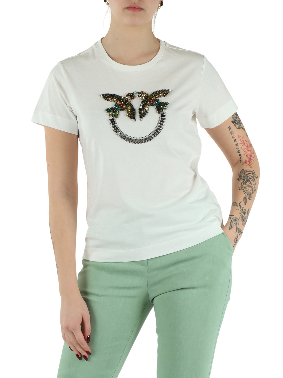 WEISS | Baumwoll-T-Shirt QUENTIN