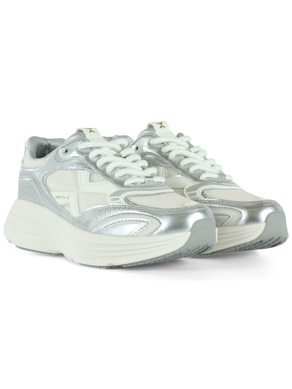 ARGENTO | SMITH X: Sneakers STORM con inserti in pelle
