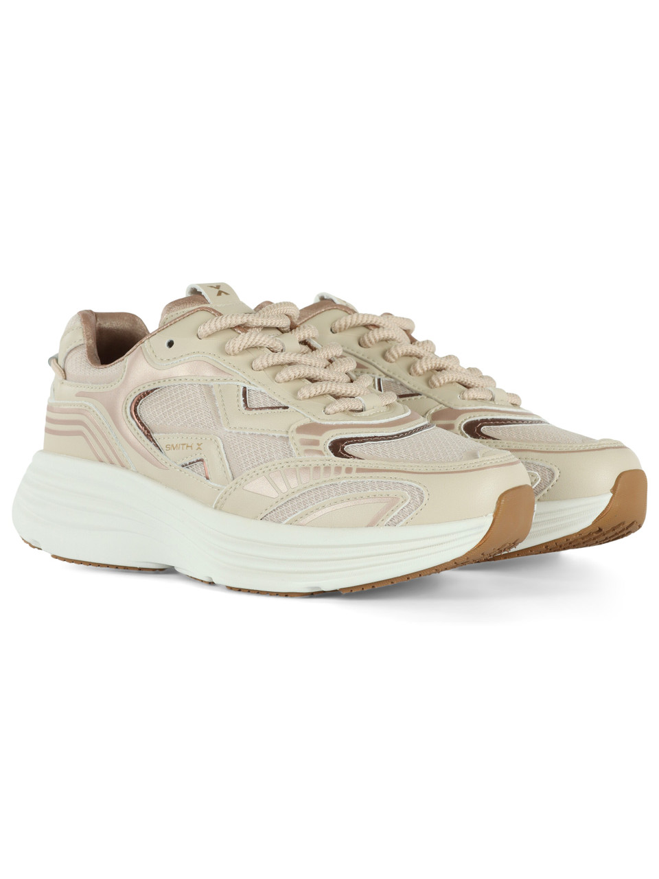 BEIGE | SMITH X: Sneakers STORM con inserti in pelle