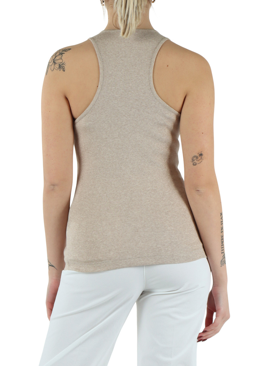 ARGILLA | Top in cotone stretch a costine