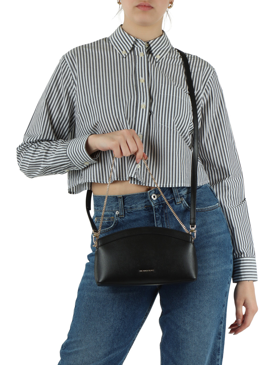SCHWARZ | ATHENA Small Umhängetasche aus Leder