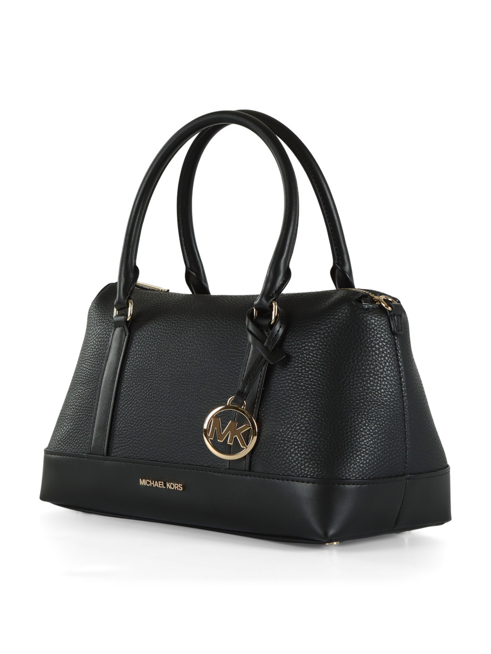 SCHWARZ | ANDIE Medium Handtasche aus genarbtem Leder