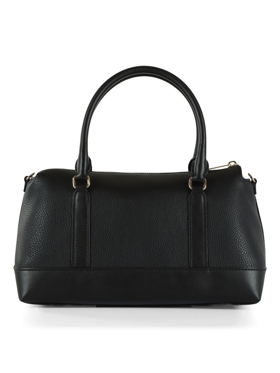 SCHWARZ | ANDIE Medium Handtasche aus genarbtem Leder