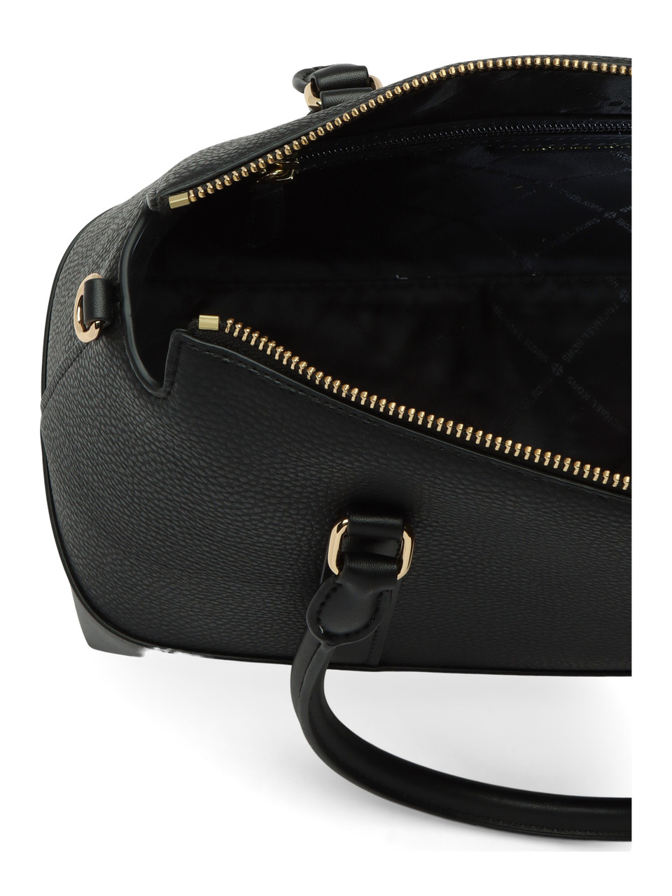 SCHWARZ | ANDIE Medium Handtasche aus genarbtem Leder