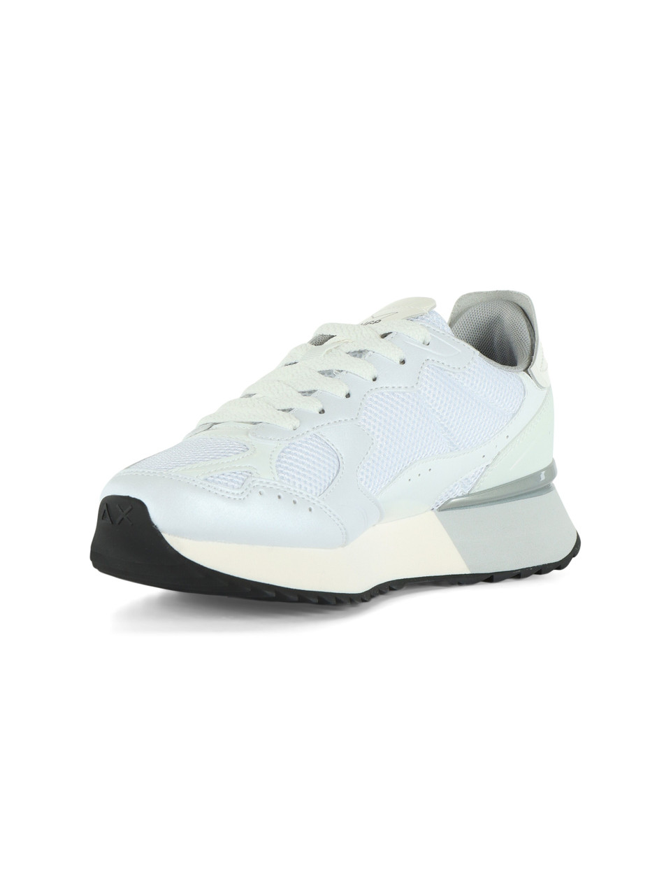 BIANCO | Sneakers in ecopelle e tessuto STARGILRL SILVER MESH