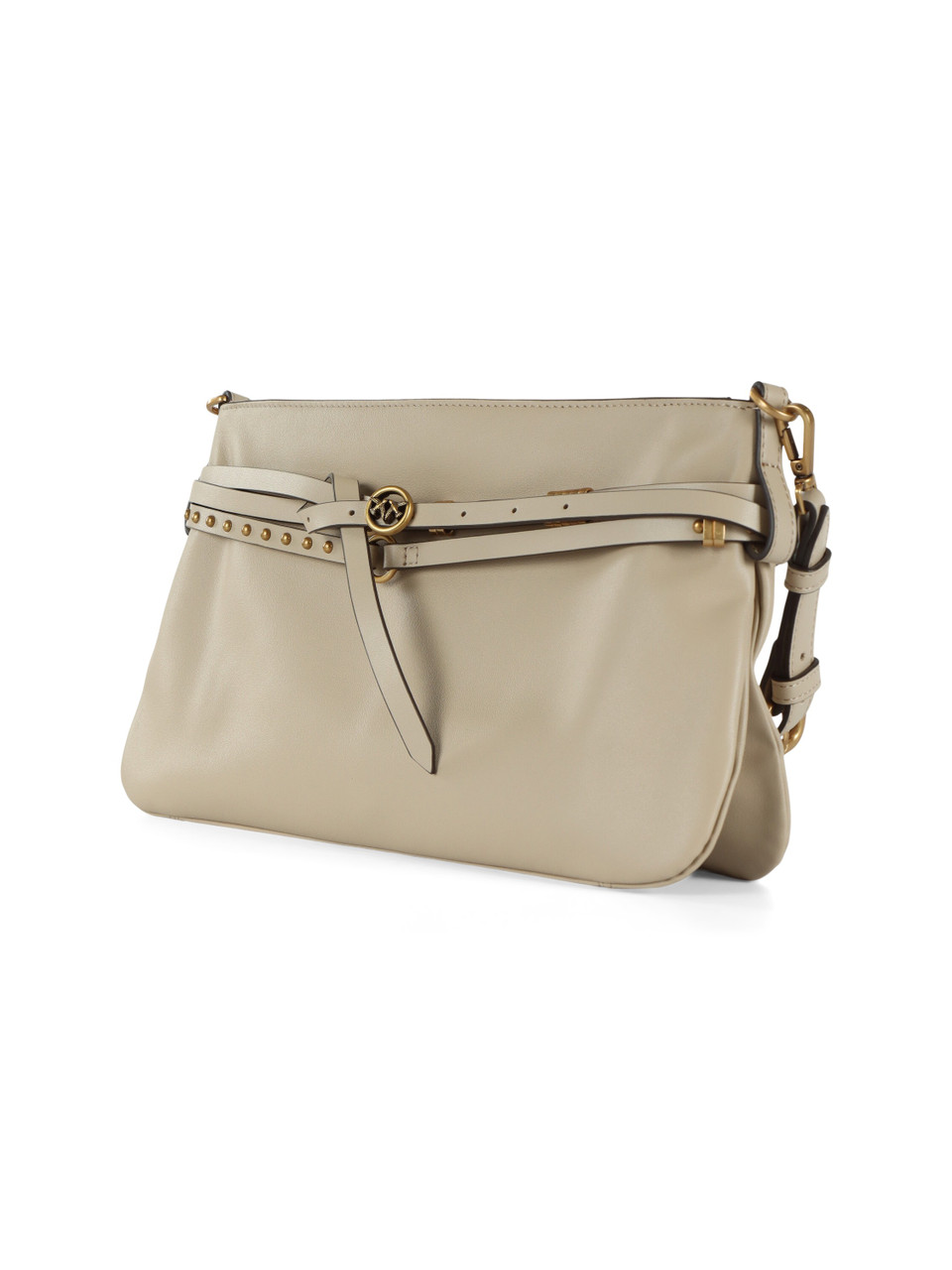 BEIGE | Borsa a spalla in pelle BELT BAG CLASSIC