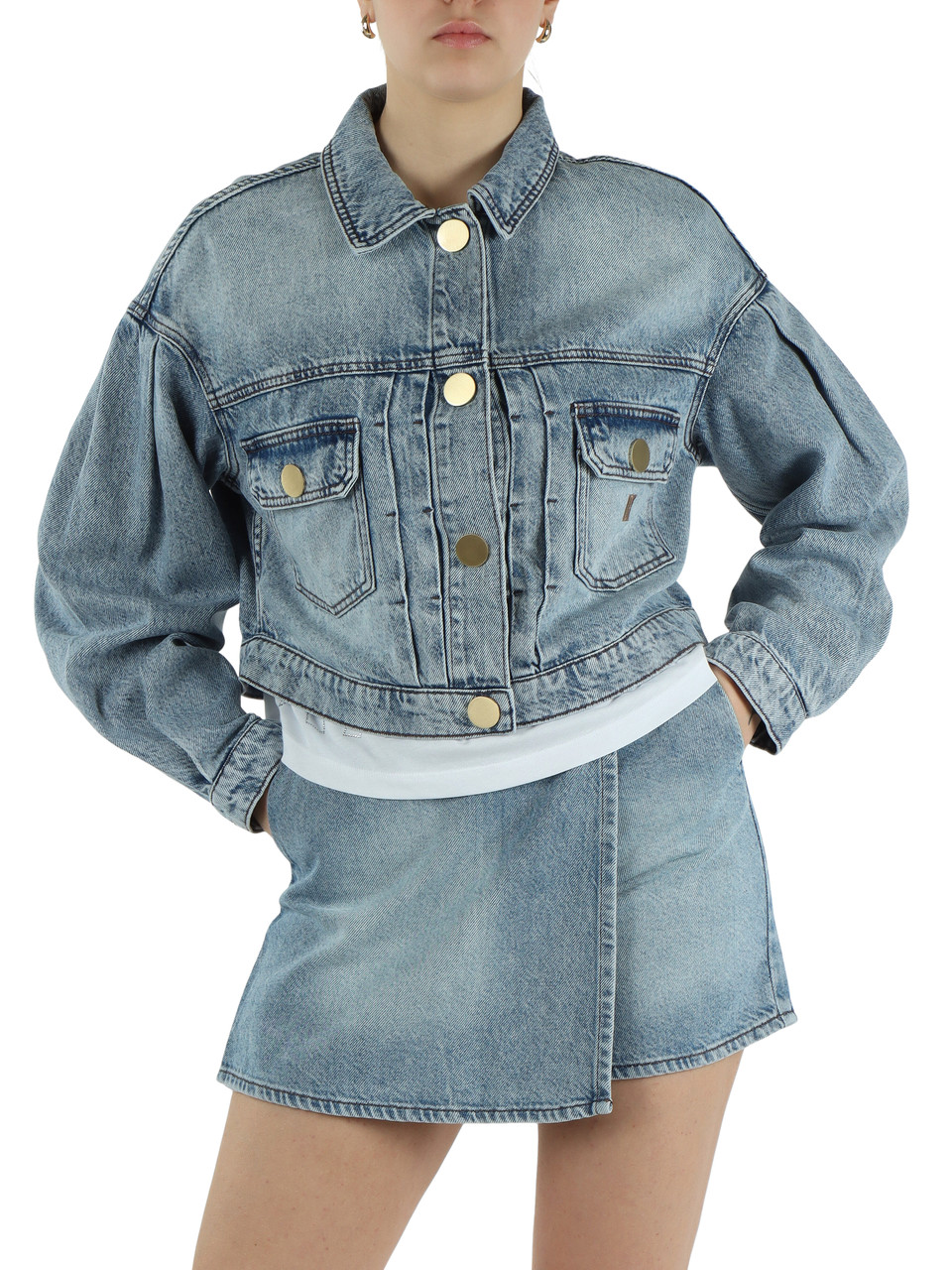 BLU | Giacca jeans in cotone e lyocell
