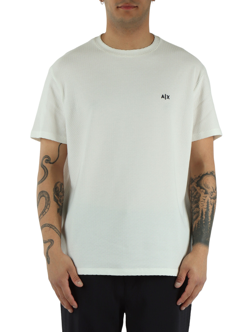 OFF WHITE | Regular Fit T-Shirt aus Baumwolle mit gesticktem Logo auf der Vorderseite