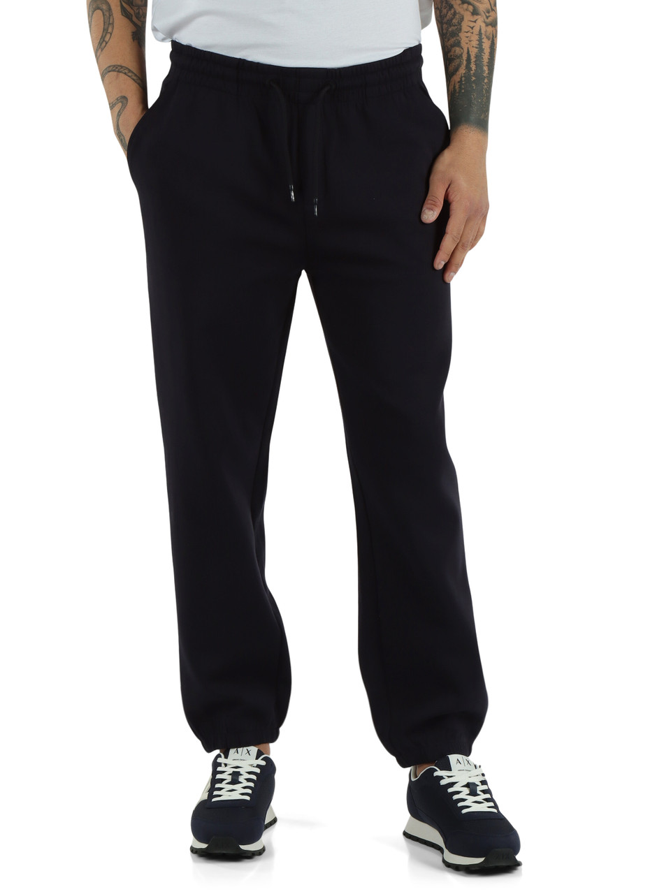 BLU SCURO | Pantalone sportivo ASTRA in misto cotone