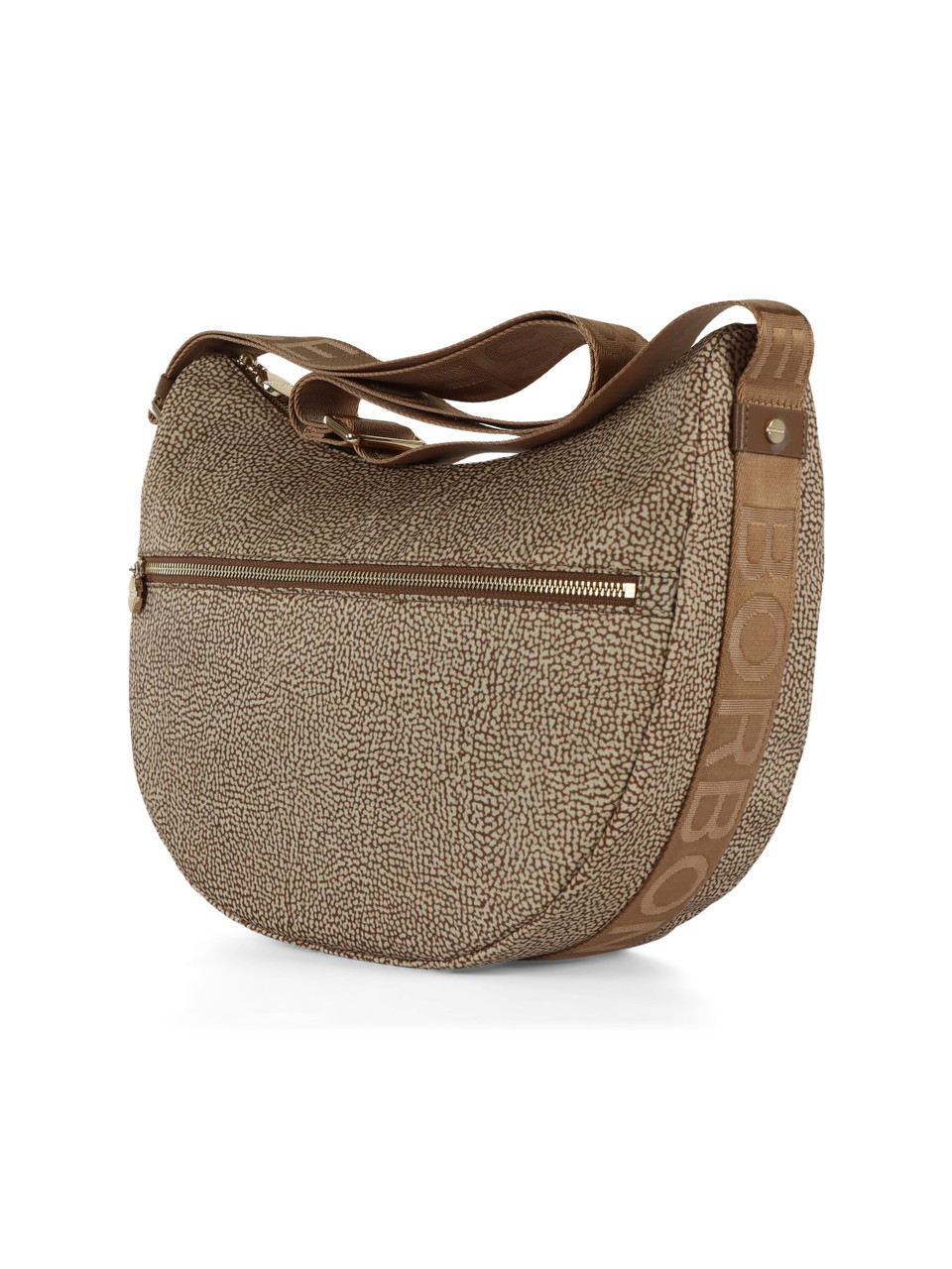 MARRONE | Borsa LUNA Middle Eco Line in tessuto OP