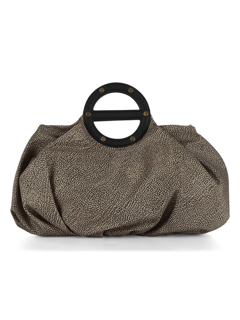 NERO | Borsa Bauletto Medium Vis A Vis in tessuto OP