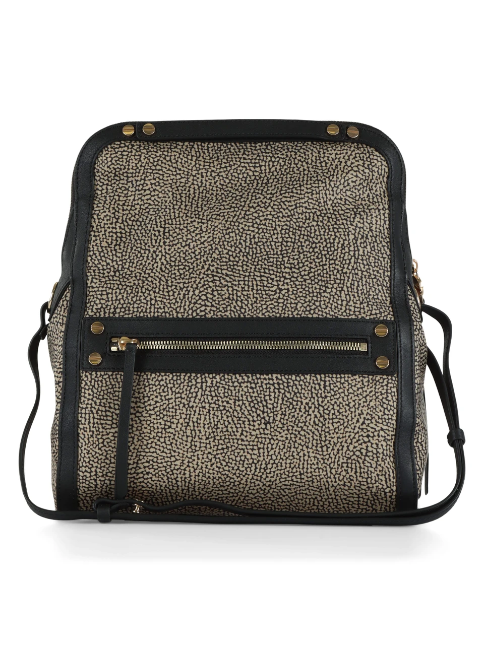 NERO | Borsa cross over Frame in tessuto OP