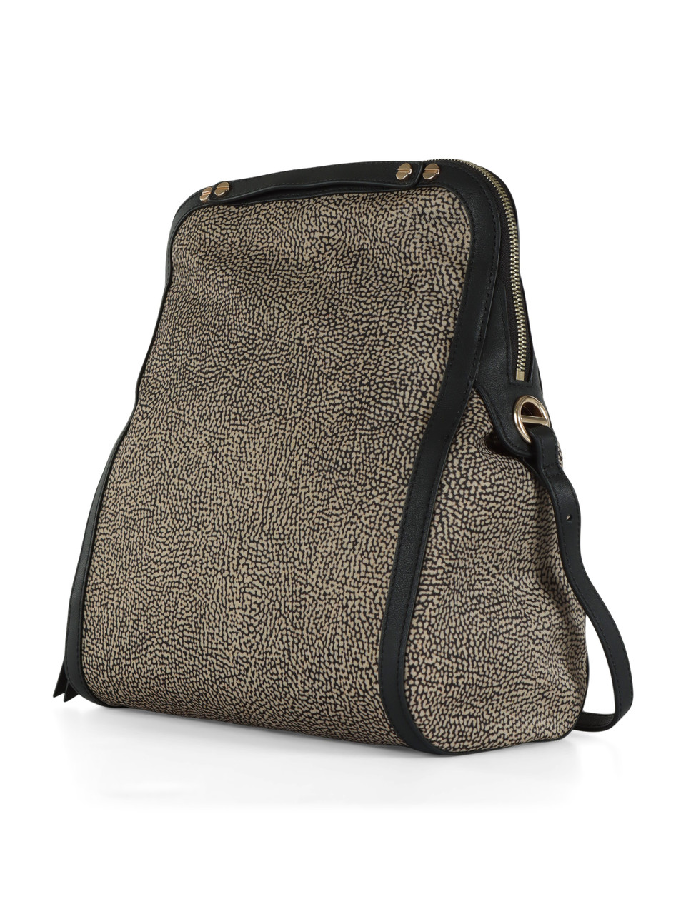 NERO | Borsa cross over Frame in tessuto OP