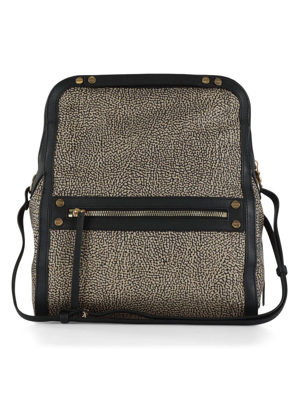 NERO | Borsa cross over Frame in tessuto OP